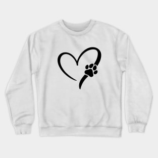 Heart & Paw Print Crewneck Sweatshirt